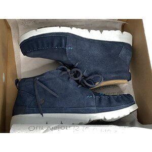 Men's Blue Suede Boots